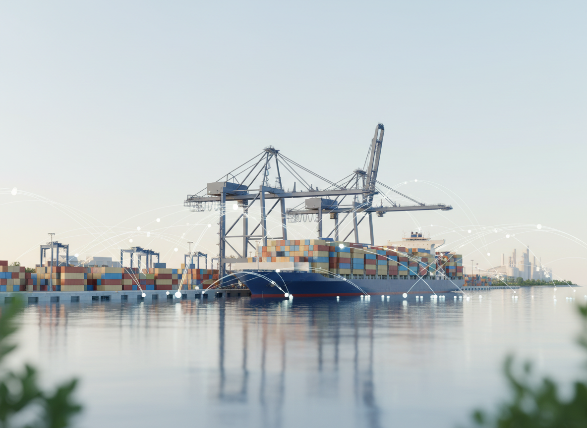 AB pazarına ihracat — port, konteyner ve trade flow network